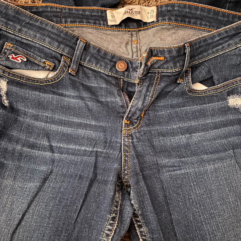 Hollister Women's Dark Blue Skinny Jeans